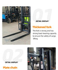 Heavy Duty Electric Forklift A Legit Workhorse For Commercial Warehouses And Industrial Material Handling Smooth Operator with thickened fork.