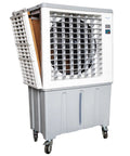 Heavy Duty Evaporative Swamp Cooler with 32 Gallon Tank, mobile design, ideal for 1200 sq ft patios, restaurants.