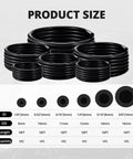 Get Sick Of Flimsy Hoses? Upgrade With This Badass Silicone Vacuum Tubing Kit That Has 6 Sizes In 10 Foot Rolls Plus 130 PSI Pressure Rating That Keeps Things Tight And Durable For Your Ride Without Breaking The Bank.. black silicone vacuum tubing kit, 6 sizes, 10ft rolls
