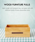 Two Pack Walnut Wood Drawer Handles 150mm Center To Center Cabinet Pulls For Kitchen Dresser Wardrobe And Furniture
