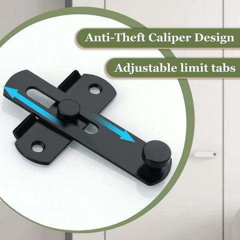 4 Inch Flip Gate Latch Set Built Tough Heavy Duty Stainless Steel Security Latch For Barn Doors Wood Fences Sliding Doors French Doors Matte Black Finish Durable Gate Hardware