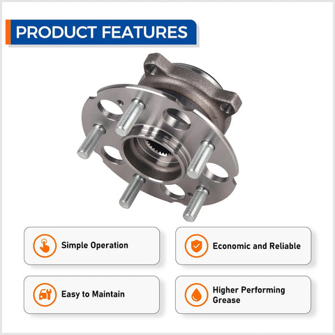 Rear Wheel Hub And Bearing Assembly For Acura RDX 2007 2012 And 2017 2018 AWD Also Fits Honda CR V 2007 2011 4WD product features