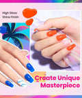 Neon Gel Nail Polish Set With 6 Bold Neon Colors Tropical Mood HEMA Free Soak Off UV LED Rainbow Bright Summer Manicure 15ML Each