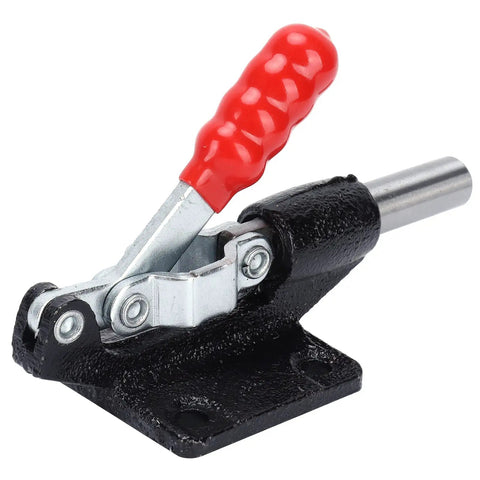 Heavy Duty Quick Release Toggle Clamp A Real Workhorse With 230Kg Holding Capacity For Drilling Cutting Welding And Tool Assembly Metalworking And PCB Bonding Applications Stainless Steel And Plastic Construction For Built To Last Performance, red handle
