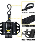 Ford F-150 Retractable Ratchet Straps 2 Pack For Secure Hauling with buckle S-hook, polyester strap, and multi-angle holes.
