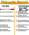 Comparison chart highlighting Traxxas 1/10 Dope Stainless Steel Turnbuckles quality versus other materials.