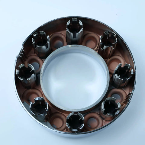Open Center Chrome Wheel Hub Cap For 2005 Through 2018 F250 F350 Front 4X4 Truck Replacement ABS Chrome Triple Plated interior view