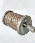 Air Compressor Muffler Half Inch NPT Male Fitting Quiet Exhaust Silencer For Compressors Dryers And Industrial Air Systems Single Chamber Design Handles Up To 145 PSI