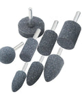 8 Pcs Assorted Drill Grinding Stones With One Quarter Inch Shank Aluminum Oxide Mounted Grinding Bits For Rotary Tools