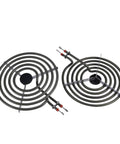 Electric Range Burner Element Replacement Kit With Two 8 Inch MP21YA 2100W And Two 6 Inch MP15YA 1500W Elements Plus Four 330031 Receptacle Sets