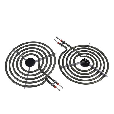 Electric Range Burner Element Replacement Kit With Two 8 Inch MP21YA 2100W And Two 6 Inch MP15YA 1500W Elements Plus Four 330031 Receptacle Sets