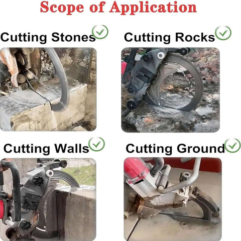Tough As Nails Brushless Concrete Ring Saw With Integrated Dust Extraction Linkage Pump For Deep Wall Cutting And Precision Slotting Knockout Motor for cutting stones, walls, rocks, and ground surfaces.