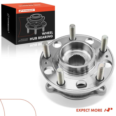 Wheel Bearing And Hub Assembly 5 Lug Front And Rear Fit Kia Sorento 2019 2020 Front S Submodel And 2016 2020 Rear AWD Plus Hyundai Santa Fe 2015 2018 Front Santa Fe Sport 2015 2018 Front And Santa Fe XL 2015 2019 Front displayed with packaging