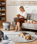 Smooth Operator 20L Mini Portable Washer And Spin Dryer folding space saver unit shown in living room with family.