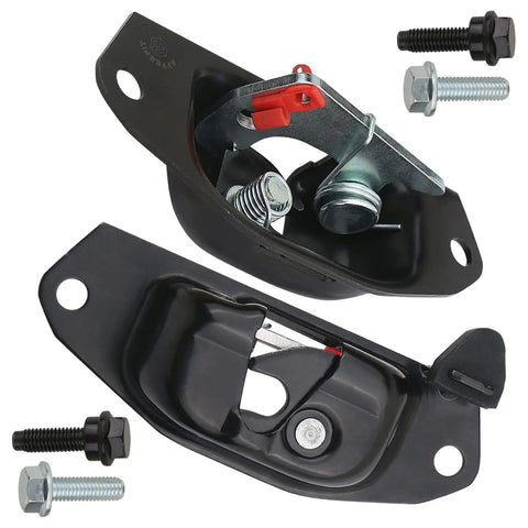 Kick Some Rust Off Your Rig With This Shop Grade Tailgate Hardware Rebuild Kit Perfectly Matched For 1999 To 2007 Chevy Silverado And Gmc Sierra Trucks, heavy duty latch and hinge set in black.