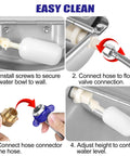 No Fuss Automatic Livestock Water Dispenser With Heavy Duty Stainless Steel Horse Water Bowl installation instructions and connections