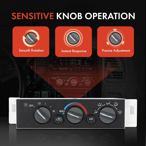 HVAC Heater Control Panel Climate Control Module Without Rear Window Defogger for Chevy Cadillac and GMC Vehicles