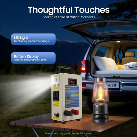 Massive 15600mAh Portable Emergency Power Bank With Hand Crank USB Charger for Camping and Power Outages off grid ready