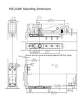 Technical diagram of Hydraulic Self-Closing Concealed Door Closer For Wooden And Steel Doors Holds Open At 90 Degrees specifications.