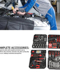 Versatile Professional Repair Tool Kit With Vanadium Steel Complete Set for automotive and home maintenance shown with tools