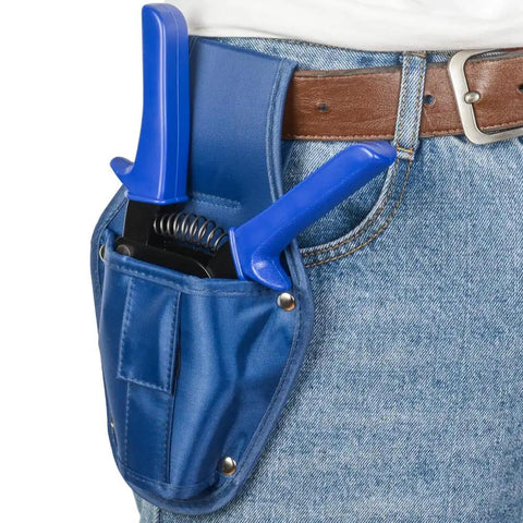 One Hand Ratchet PEX Cinch Clamp Tool For Stainless Steel Clamp Rings Clamps 3/8, 1/2, 5/8, 3/4, 1 Inch PEX Tubing Easy Operation With Holster Secure Pinch Clamp Fastening For Plumbing