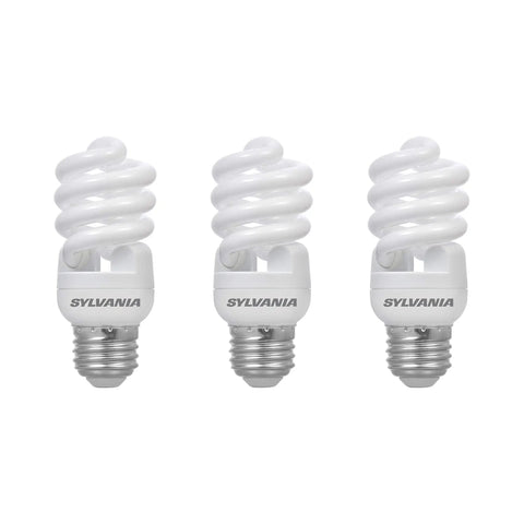 CFL T2 Twist Light Bulb 60W Equivalent 13W 800 Lumens Daylight 6500K 3 Pack Budget Friendly Energy Efficient
