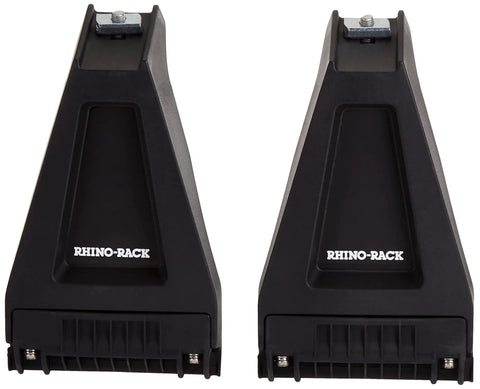Pair of RL210DS8 Leg Kit for Roof Rack Systems, 150 mm leg height, sleek black design, durable and strong for outdoor adventures