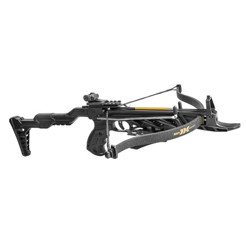 Desire XL Pistol Crossbow Self Cocking With Adjustable Stock Up To 2.5 Inches, side view showing design and stock adjustment.