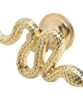 Dope Snake Shaped Drawer Pulls Zinc Alloy Cabinet Knobs Vintage Bronze Door Handles Whimsical Reptile Furniture Pulls Gold Finish