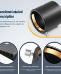 2 Inch SCT Adapter For Schmidt Cassegrain Telescopes With Side Clamp featuring aluminum alloy and brass compression ring