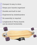 Skateboard Holder Floor Stand For Decks And Longboards Dope Durable Space Saving Rack With Wall Mount Option holding longboard