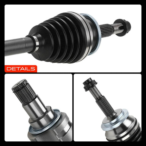Close-up of Front CV Axle Shaft Assembly Pair For Scion TC 2011 2012 2013 2014 2015 2016 2.5L Automatic Transmission