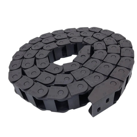 Long Black Nylon Cable Drag Chain Wire Carrier 2M 2000mm 10x15mm Internal Size Beefed Up Reinforced PA66 Cable Guide for CNC Machines
