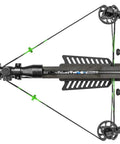 Top view of Lethal 405 FPS Crossbow With Beast Mode Pro Package showing scope and string suppressors