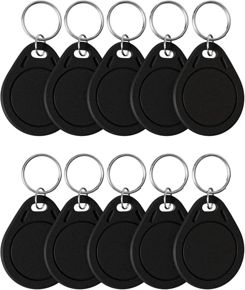 10 Pack M1 Classic 1K Key Fobs Proximity RFID Cards NFC Tags ISO14443A 13 56 MHz Black For Easy Entry Access Control System UID Unchangeable
