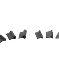 Heavy Duty Contour Sanding Pads Set Of 6 For Gnarly Curves And Tight Corners reduce hand fatigue with black rubber pads.