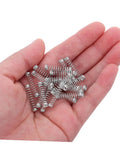 Cool Gadpiparty 50 Pack Stainless Steel Compression Springs For Ballpoint Pen Refills And Gel Pens Mini Mechanical Click Return Coils Perfect Home School Diy Stationery Compact Replacement Kit in hand