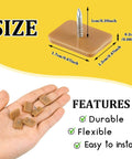 60 Piece Tack In Drawer Glides For Dressers And Furniture Repair featuring hard plastic cushions and installation details.