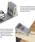 Pro Grade All Metal Pocket Hole Jig Kit For Woodworking Upgraded Dowel Jig With Adjustable 3 Pocket Angles Rubber Clamp