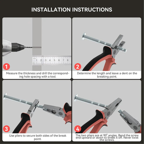Installation steps for Matte Black Cabinet Pulls Set Five And One Sixteenth Inch Center To Center Five And A Half Inch Overall Length 128mm Stainless Steel Drawer Handles Sleek Square Modern Hardware For Kitchen Cabinets And Dressers