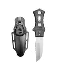 Beefy 3 Inch Dive Knife With 6.5 Inch Total Length Made From Corrosion Resistant 420 Stainless Steel Quick Release Sheath