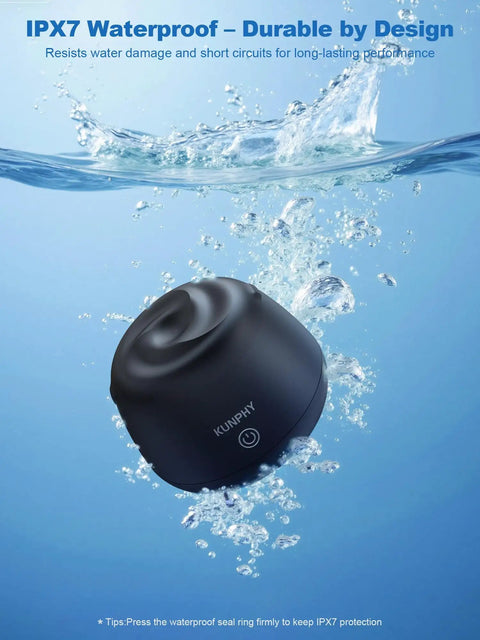 Upgrade Your Daily Oral Hygiene With This Hella Slick 48 Khz Ultrasonic Retainer Cleaner Machine in water, showcasing IPX7 waterproof design.
