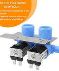 Upgrade 285805 Washer Water Inlet Valve With Mounting Bracket showing symptoms fixed, fits Whirlpool Kenmore Maytag Frigidaire Electrolux