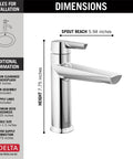 Galeon Single Hole Chrome Bathroom Faucet With One Handle Diamond Seal Technology Lumicoat Finish That Wipes Clean No Fuss Leak Resistant Lifetime Performance Easy Install For Sinks with dimensions 7.75 x 5.94 inches