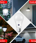 Dusk To Dawn Outdoor LED Light Bulb With Sensor, 75 Watt Equivalent, 1200 Lumens, 5000K Daylight, Auto On Off For Porch And Garage Lighting