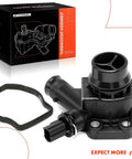 OE Replacement Thermostat Housing Kit Direct Fit For Land Rover LR2 And Volvo SUVs Fits S60 S80 V60 V70 XC60 XC70 XC90 2007 To 2016 With Gasket Included