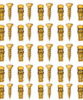 30 Pcs Heavy Duty Expansion Screw Kit, No Sweat Door Hinge Thread Repair Set with gold anchors and screws for easy installations.