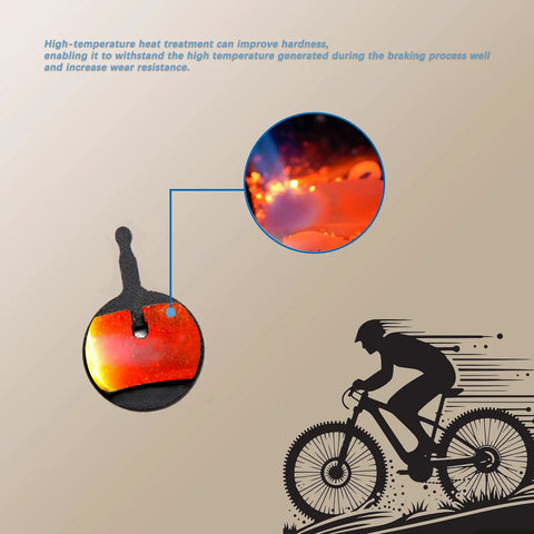 4 Pair Disc Brake Pads For Avid Sram Bb5 Bb7, showcasing high-temperature heat treatment for improved wear resistance.