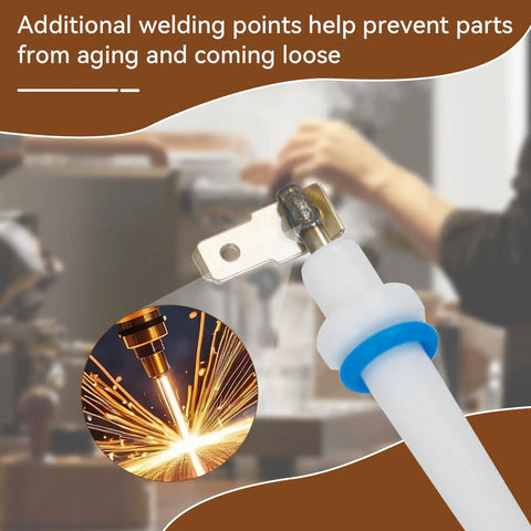 Top Shelf Steam Probe Set For Home Baristas Slick Replacement Parts For Dual Boiler Espresso Machines BES900 BES920 BES980 showing welding points.