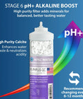 Stage 6 pH+ Alkaline Boost filter for High Capacity Replacement Filter Set For Essence Series Alkaline Reverse Osmosis Water Filter System